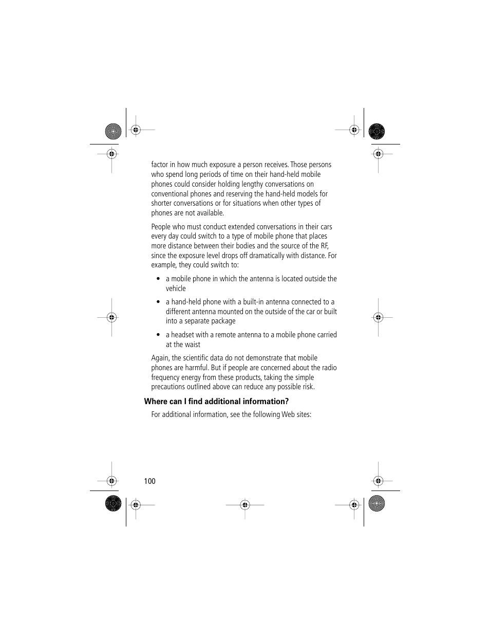 Motorola V Series 120c User Manual | Page 100 / 122