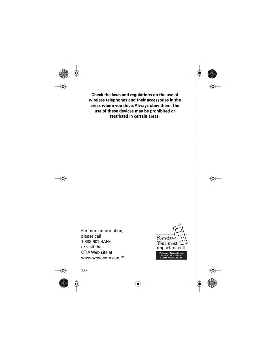 Motorola V Series 120c User Manual | Page 122 / 122