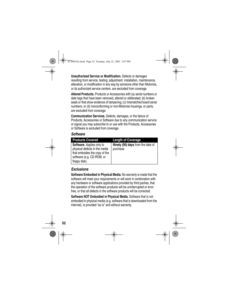 Motorola MD670 Series User Manual | Page 54 / 60