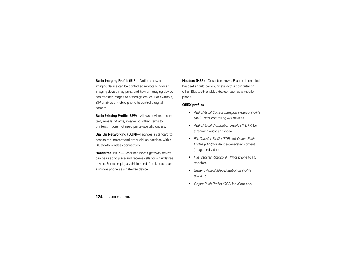 Motorola ADVENTURE V750 User Manual | Page 126 / 334