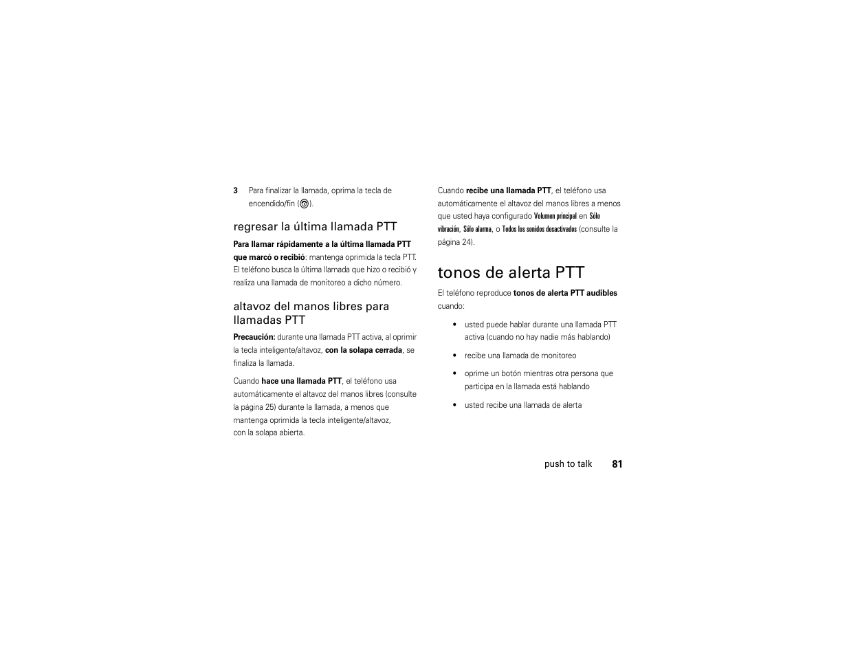 Tonos de alerta ptt | Motorola ADVENTURE V750 User Manual | Page 241 / 334