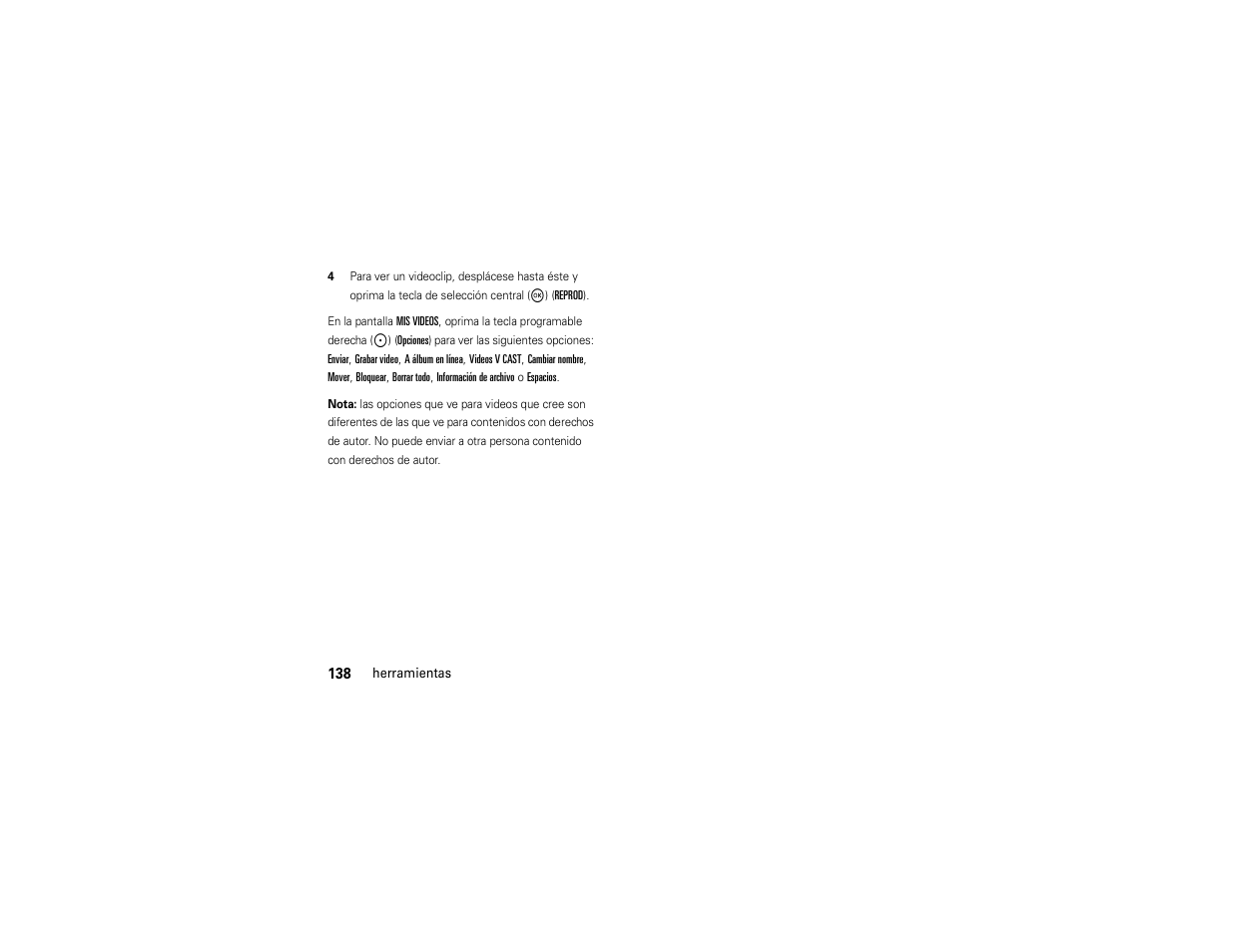 Motorola ADVENTURE V750 User Manual | Page 298 / 334