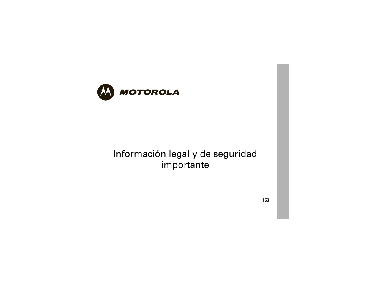 Información legal y de seguridad importante | Motorola ADVENTURE V750 User Manual | Page 313 / 334