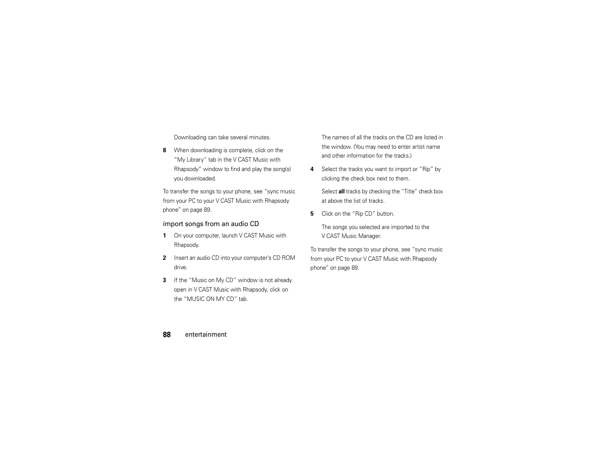Motorola ADVENTURE V750 User Manual | Page 90 / 334