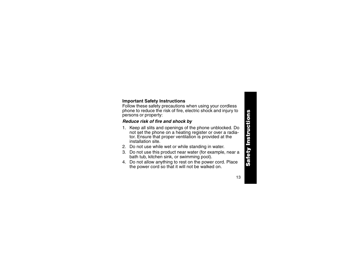 Important safety instructions, Important safety, Instructions | Motorola MA357 User Manual | Page 15 / 60