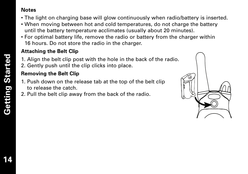 Ge tt in g s ta rt e d | Motorola T6500 User Manual | Page 15 / 38