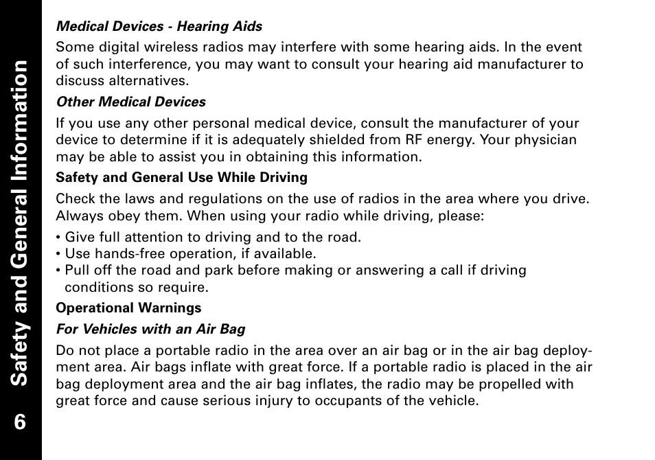 Motorola T6500 User Manual | Page 7 / 38