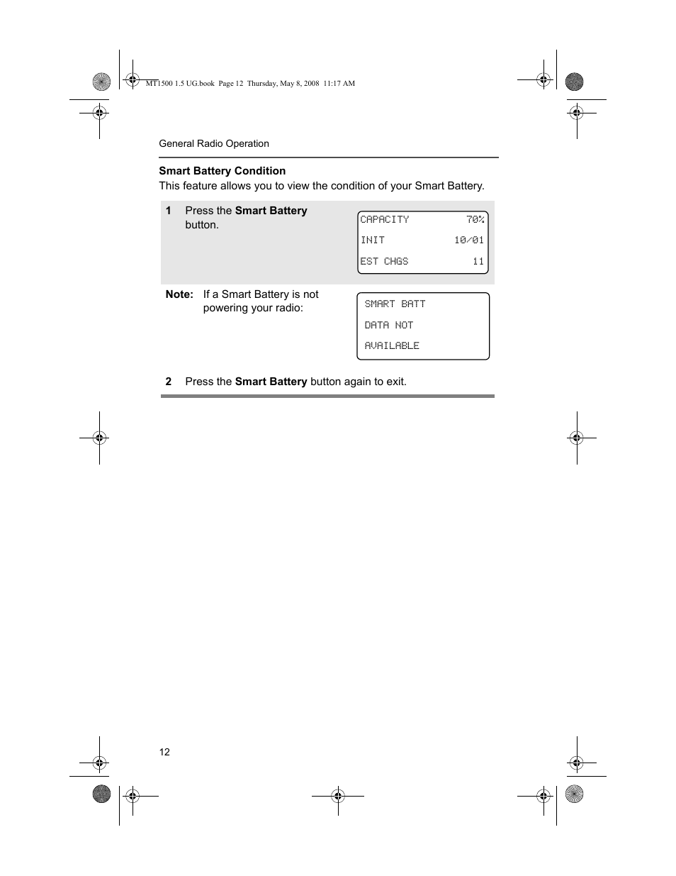 Motorola MT 1500 User Manual | Page 24 / 82