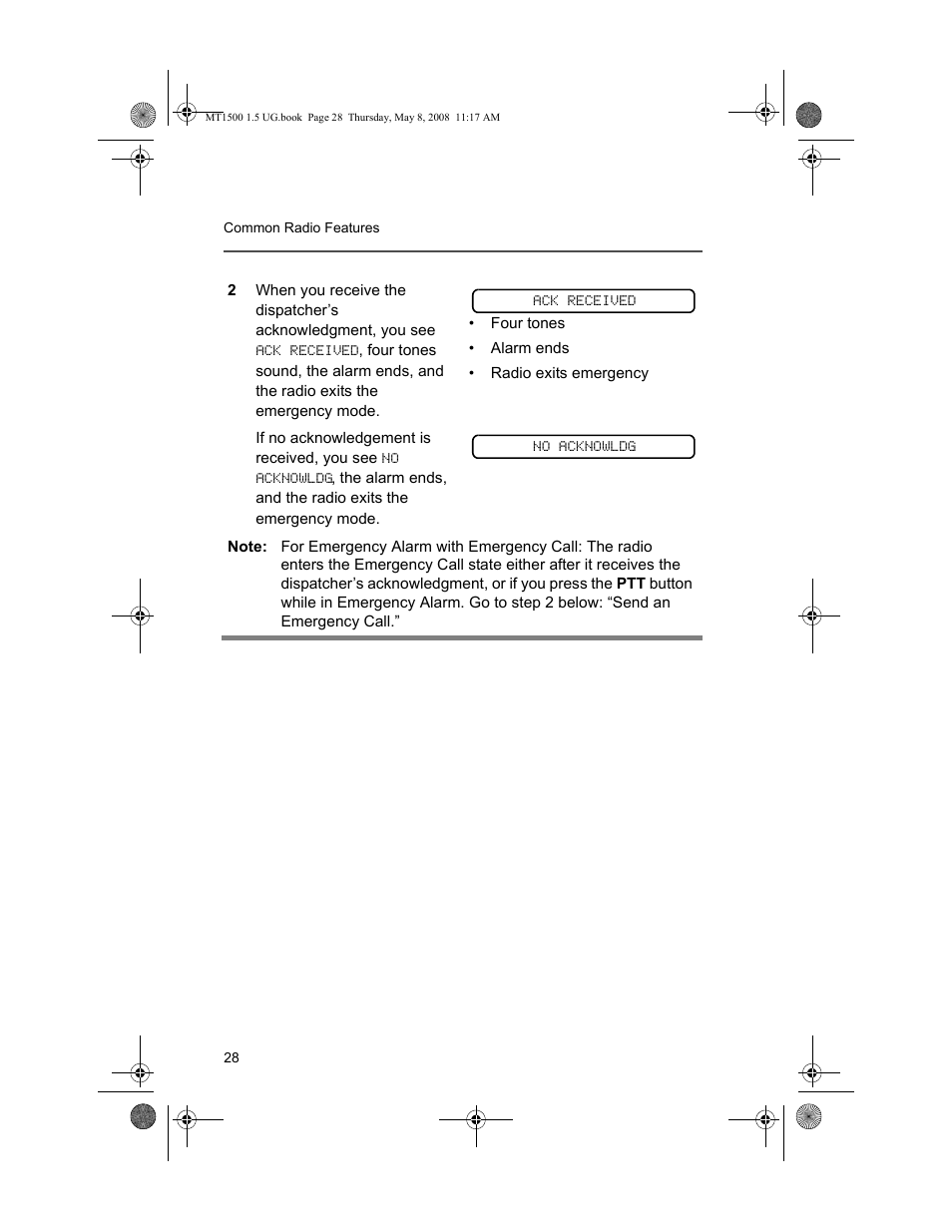 Motorola MT 1500 User Manual | Page 40 / 82