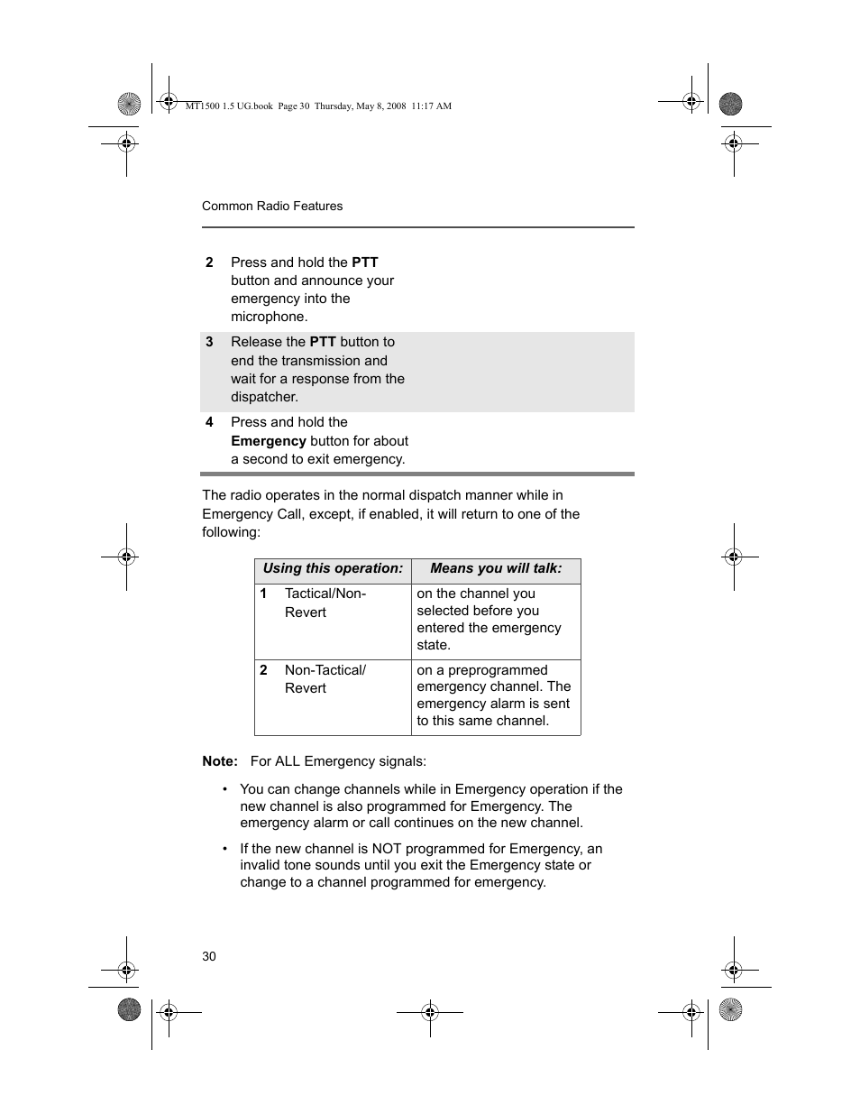 Motorola MT 1500 User Manual | Page 42 / 82