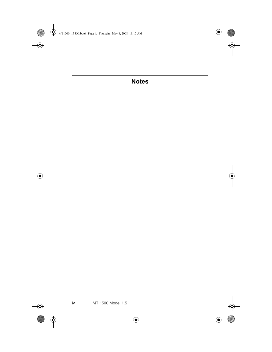 Motorola MT 1500 User Manual | Page 8 / 82