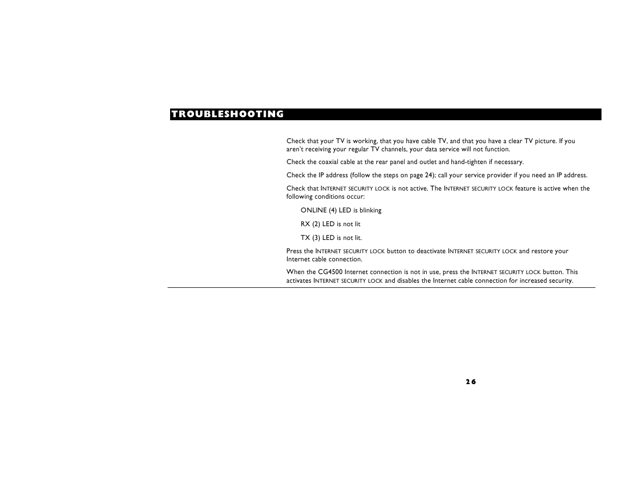 Motorola CG4500 User Manual | Page 31 / 36