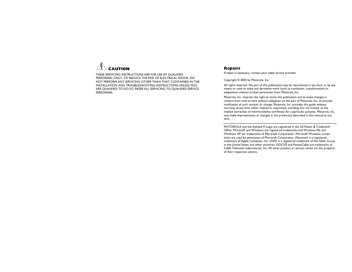 Motorola CG4500 User Manual | Page 4 / 36