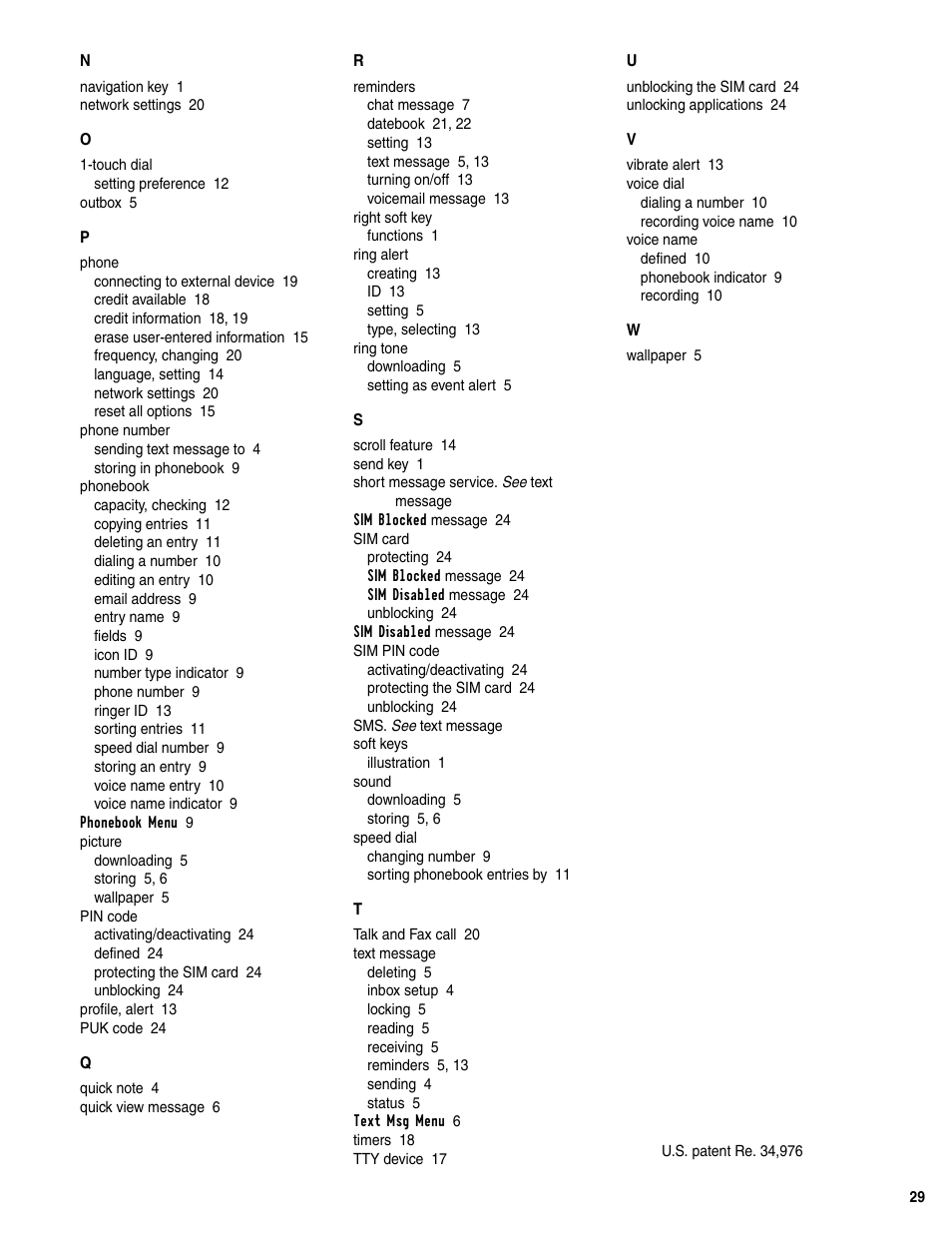 Motorola C350 User Manual | Page 30 / 30