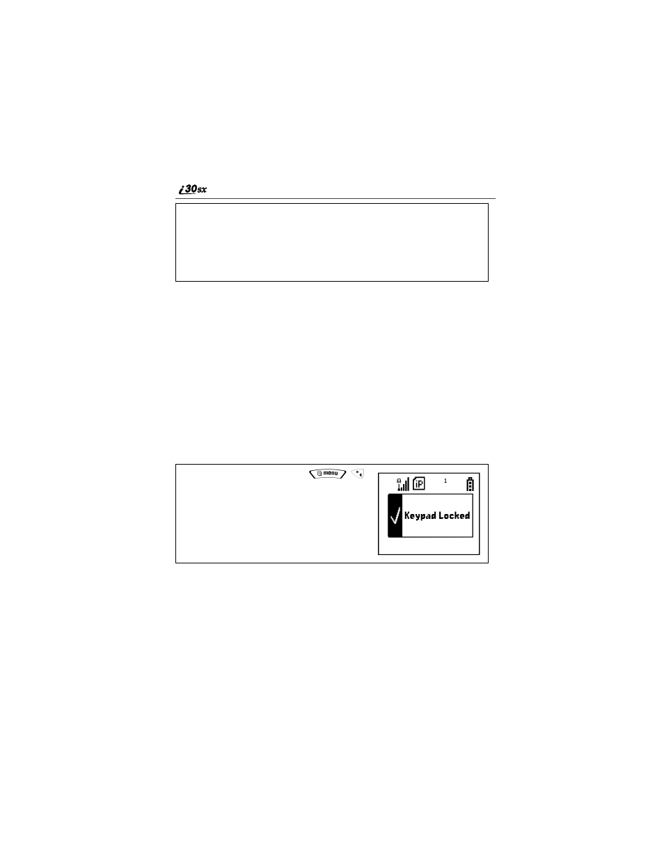 Keypad lock | Motorola i30sx User Manual | Page 30 / 184