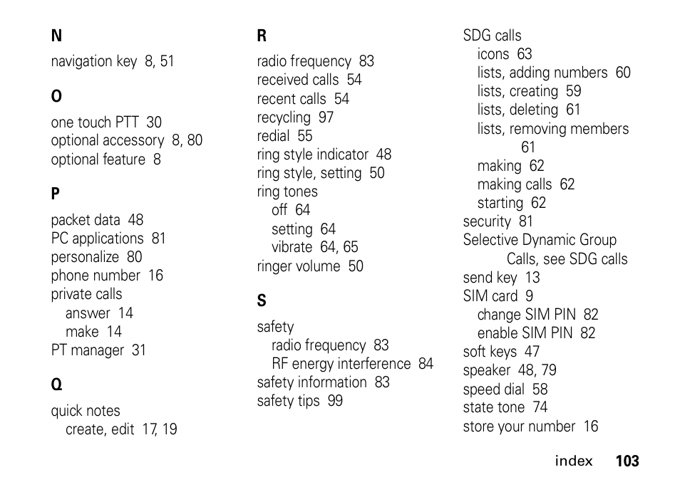 Motorola H76XAH6JR7BN User Manual | Page 107 / 110