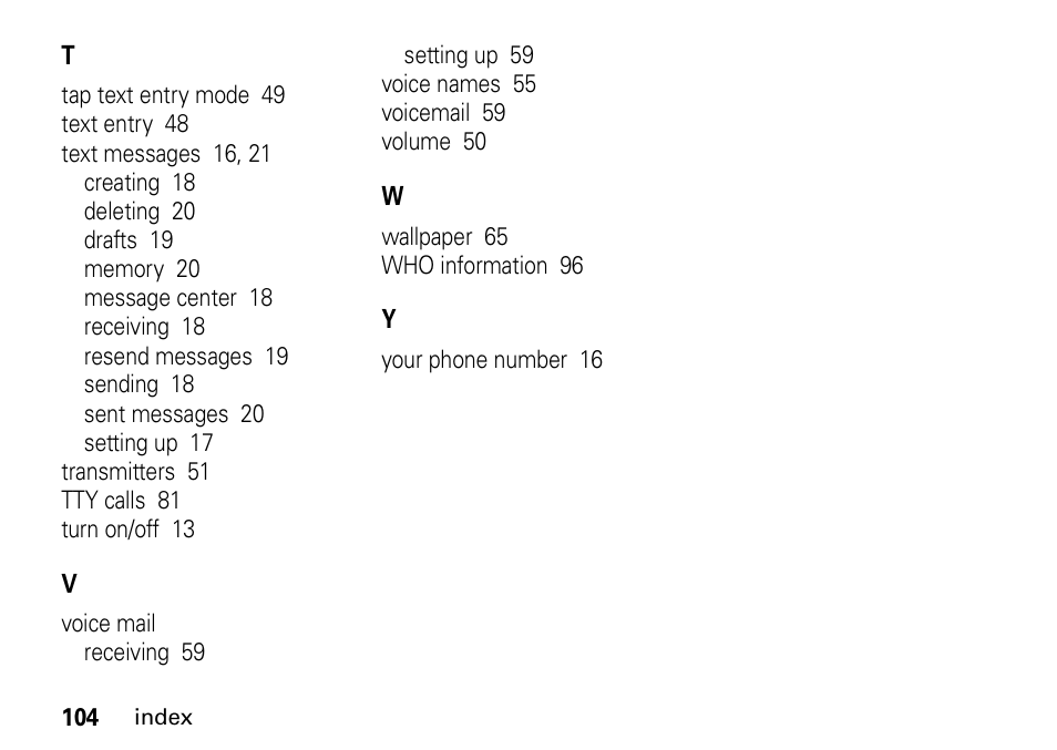 Motorola H76XAH6JR7BN User Manual | Page 108 / 110