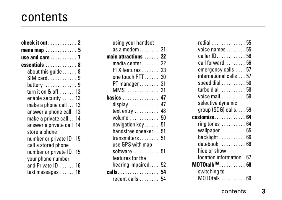 Motorola H76XAH6JR7BN User Manual | Page 7 / 110