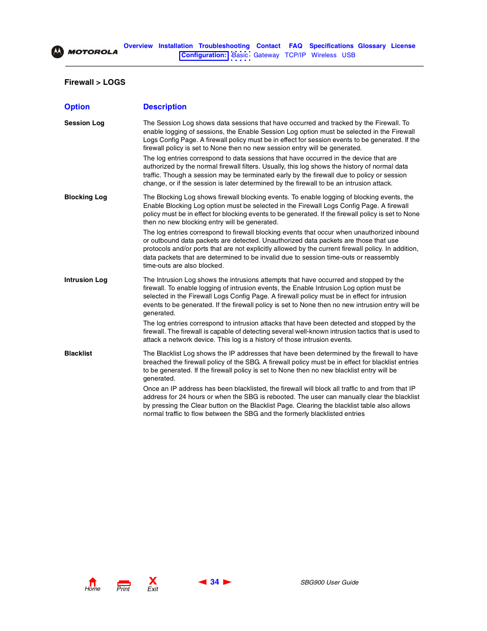 Motorola SBG900 User Manual | Page 40 / 130