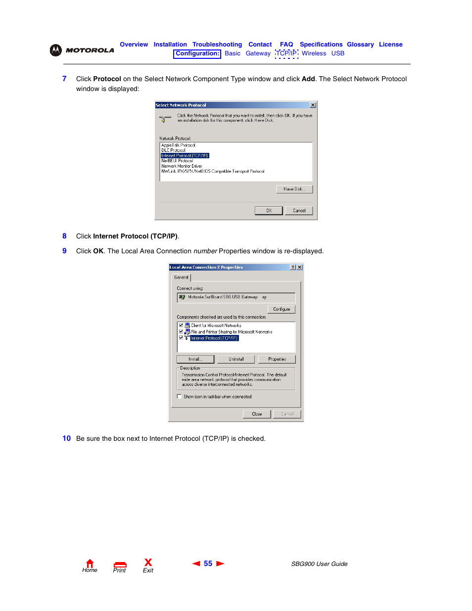 Motorola SBG900 User Manual | Page 61 / 130