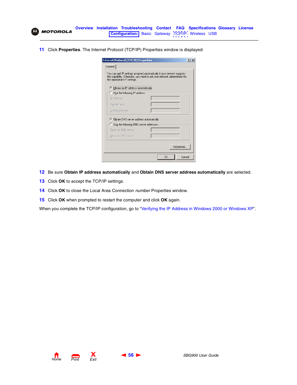 Motorola SBG900 User Manual | Page 62 / 130