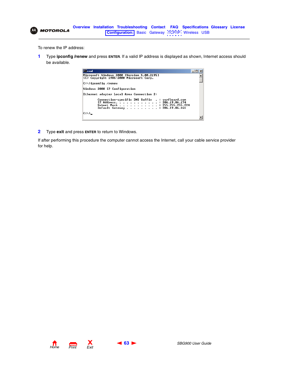 Motorola SBG900 User Manual | Page 69 / 130