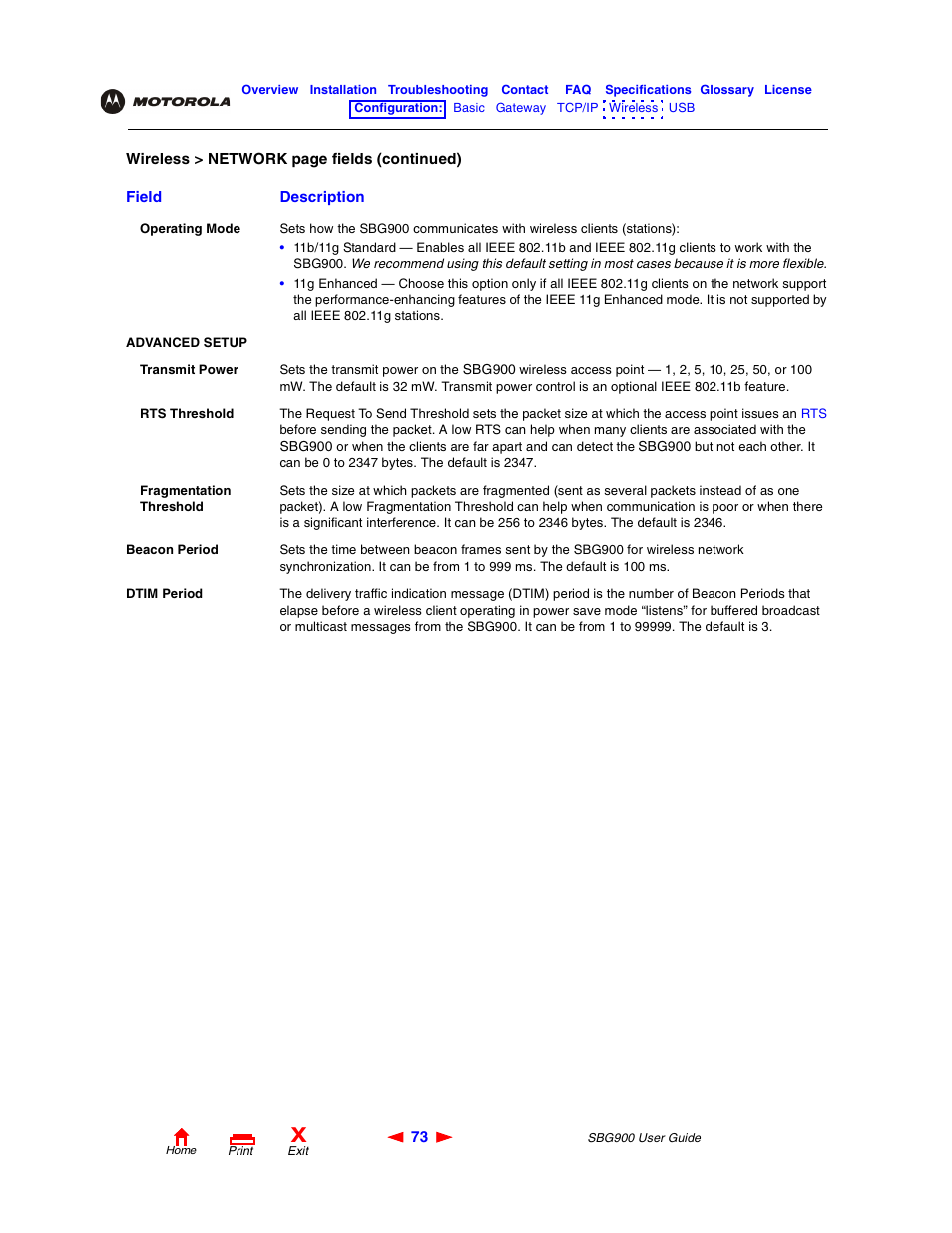 Motorola SBG900 User Manual | Page 79 / 130