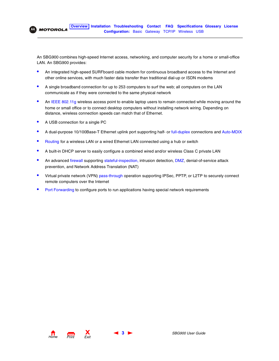 Powerful features in a single unit | Motorola SBG900 User Manual | Page 9 / 130