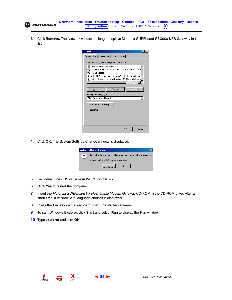 Motorola SBG900 User Manual | Page 95 / 130