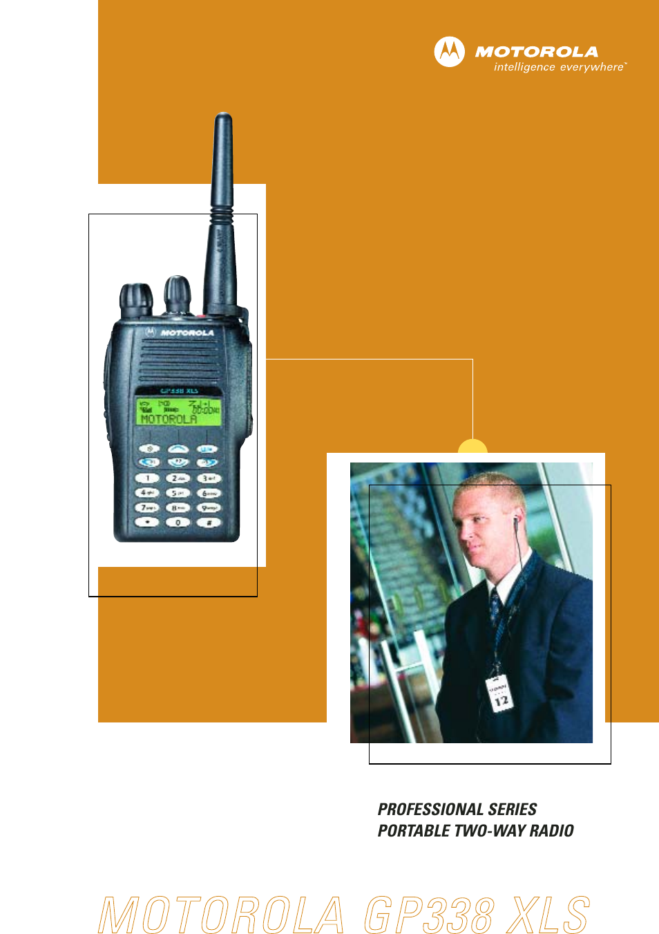 Motorola Professional Series Portable Two-way Radio GP338 XLS User Manual | 4 pages