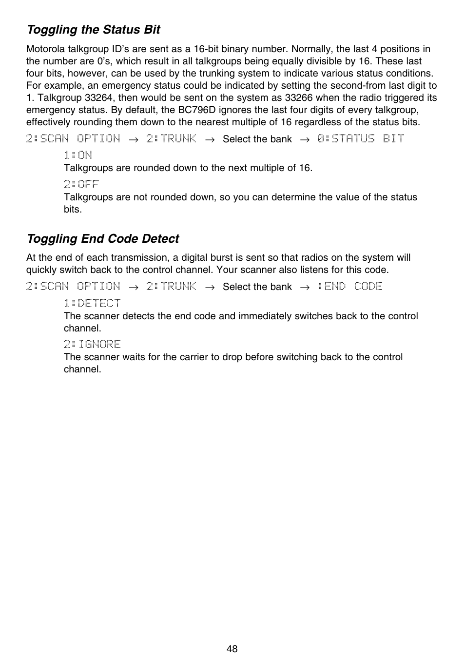 Motorola BC796D User Manual | Page 54 / 84