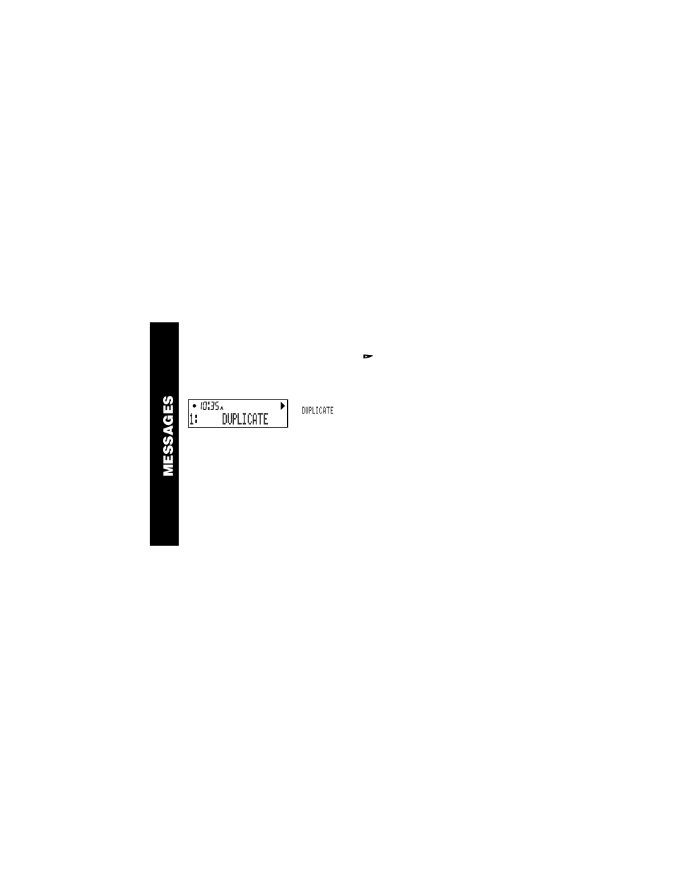 Scanning your messages, Duplicate messages, Messages | Motorola WORDline  EN User Manual | Page 10 / 34