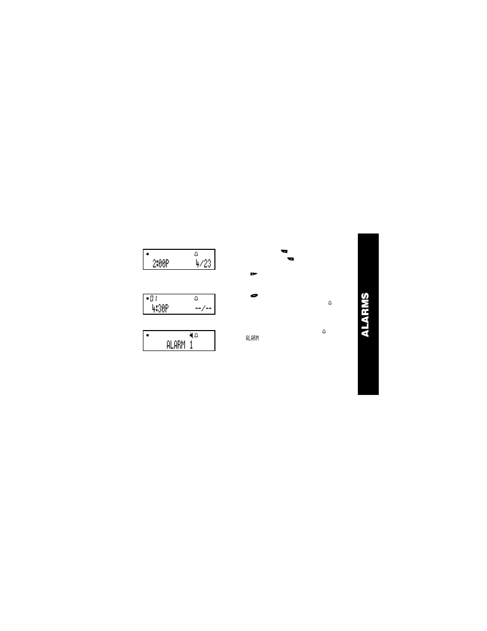 Alar ms, Alarm 1 | Motorola WORDline  EN User Manual | Page 15 / 34