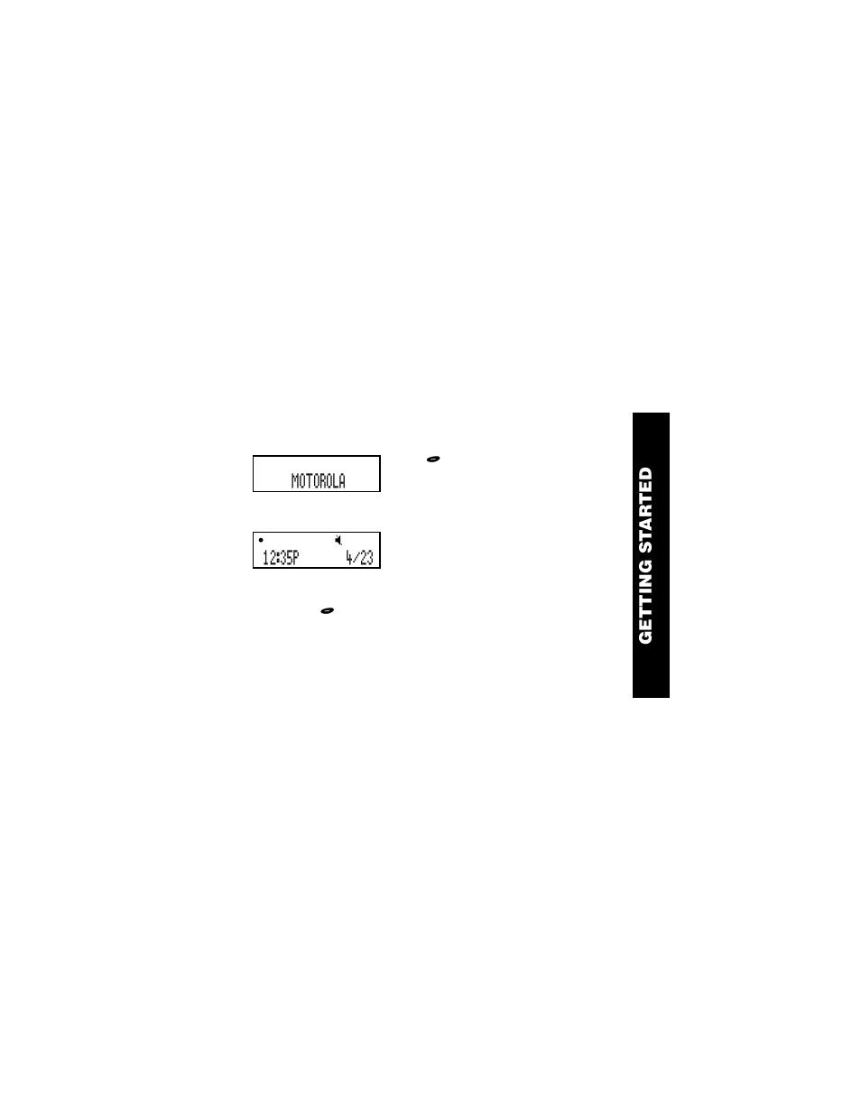 Backlight, Getting st ar ted | Motorola WORDline  EN User Manual | Page 5 / 34