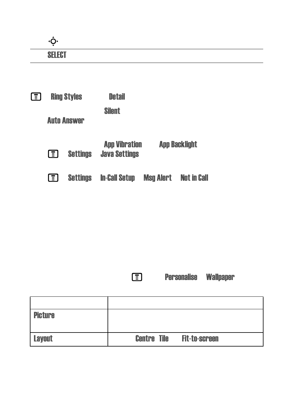 Setting a wallpaper image | Motorola C975 3G User Manual | Page 55 / 95