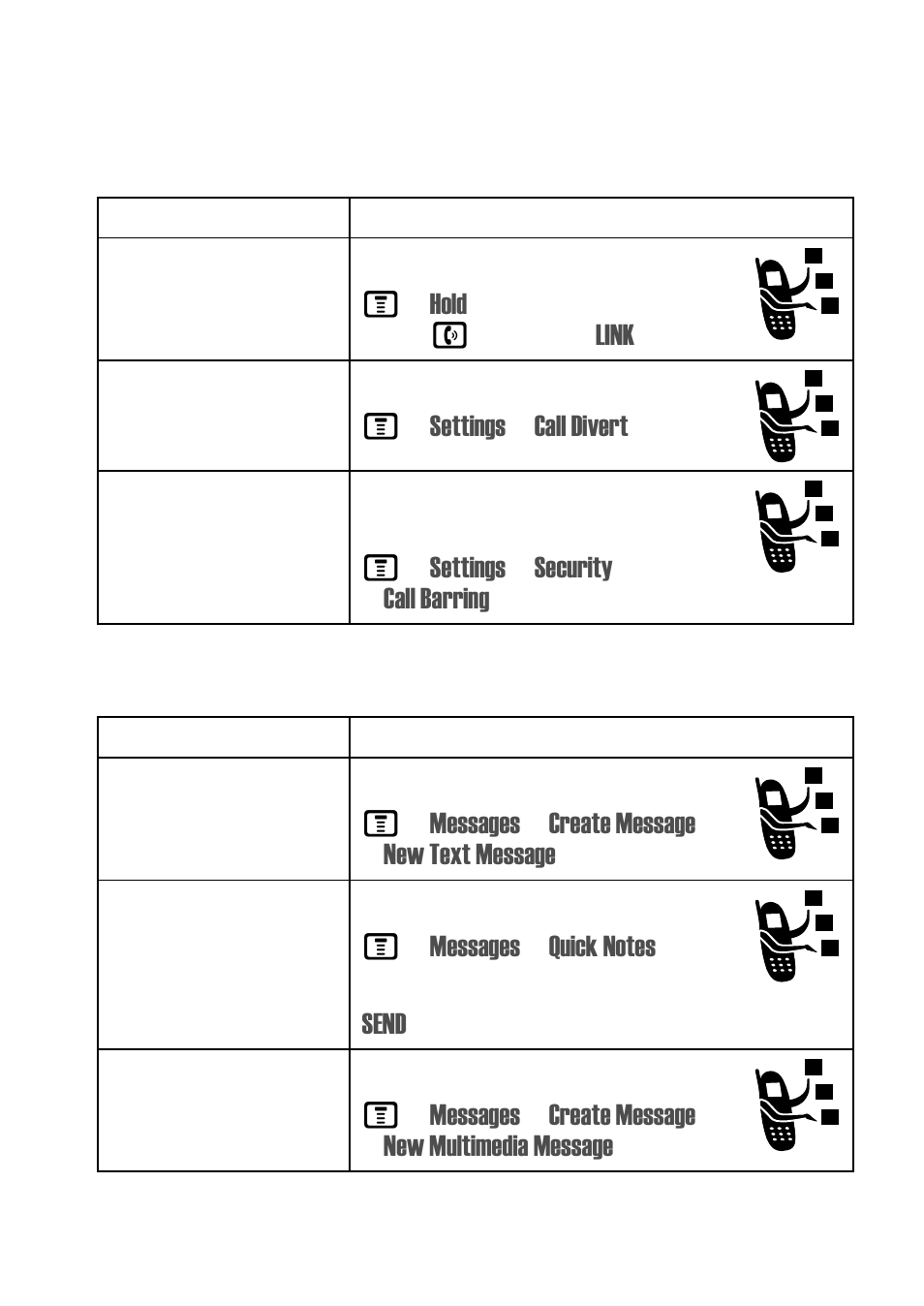 Feature quick reference, Calling features messages | Motorola C975 3G User Manual | Page 71 / 95