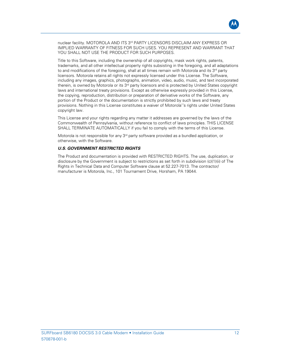 Motorola SURFboard SB6180 User Manual | Page 17 / 20