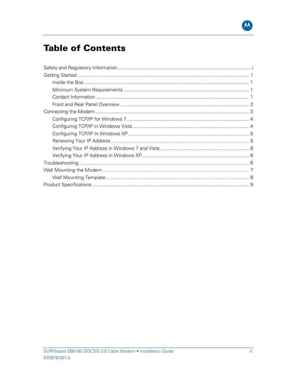 Motorola SURFboard SB6180 User Manual | Page 5 / 20