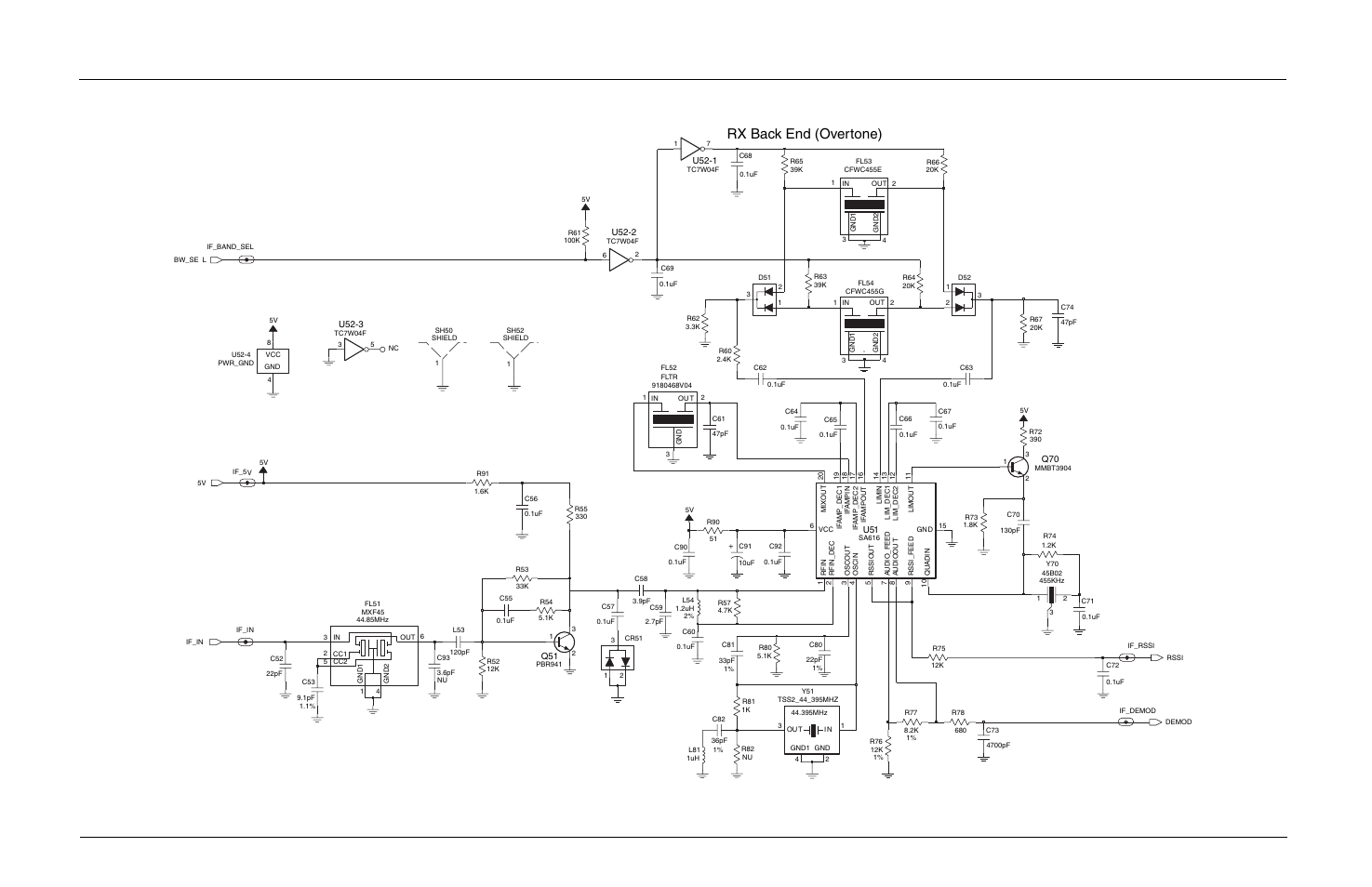 Rx back end (overtone) | Motorola CP150TM User Manual | Page 189 / 252