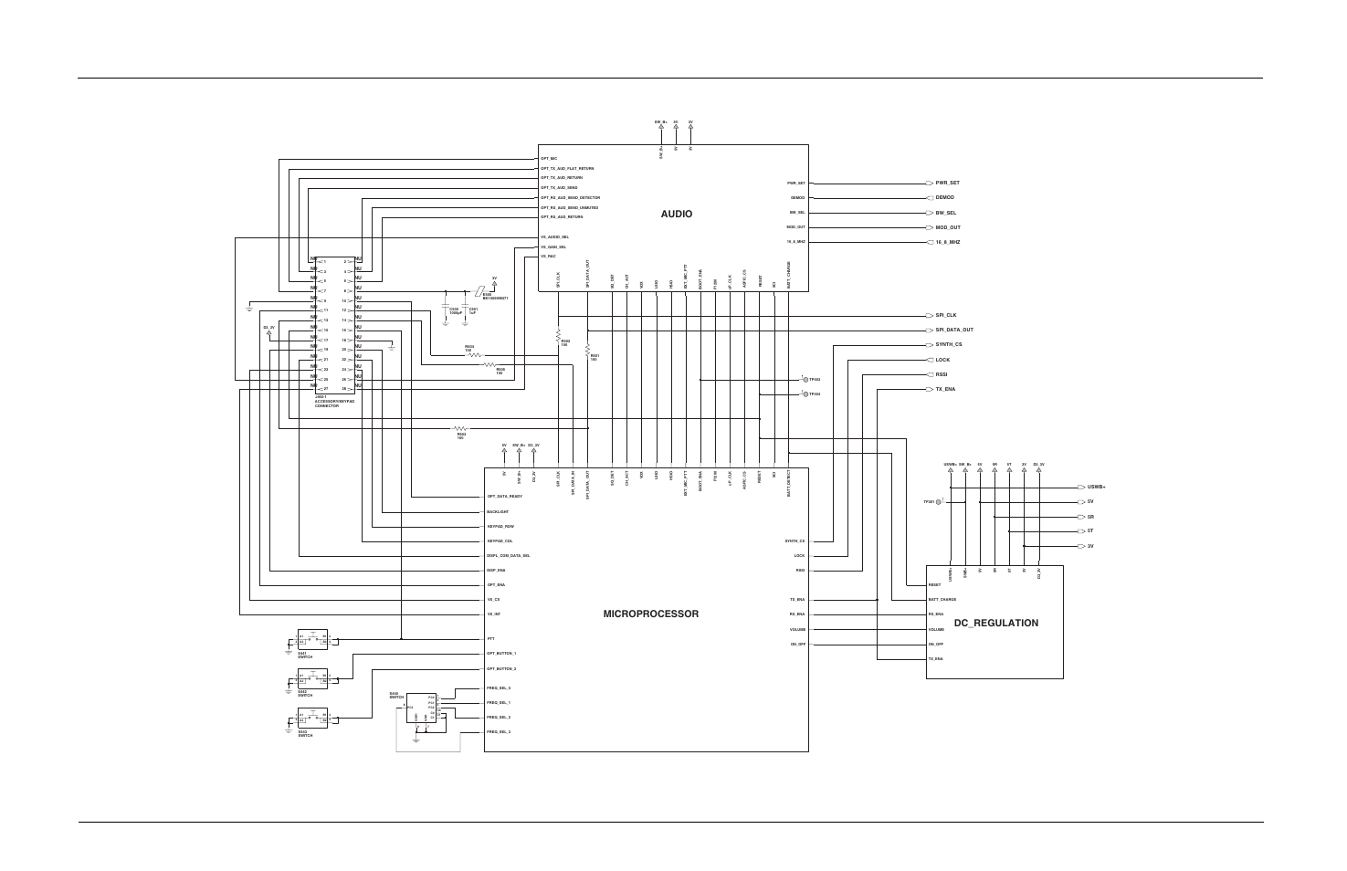 Audio dc_regulation microprocessor | Motorola CP150TM User Manual | Page 209 / 252