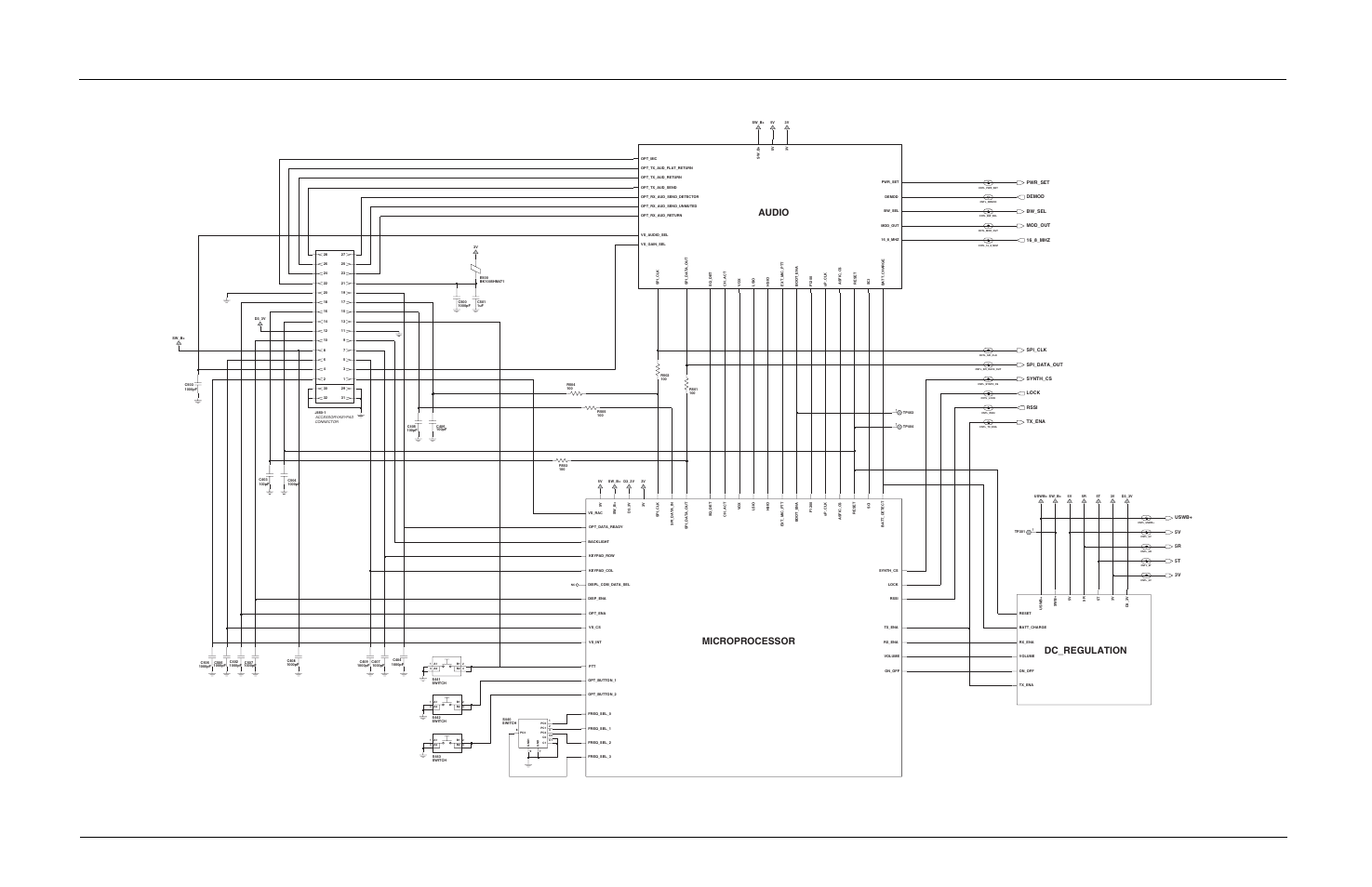 Dc_regulation audio microprocessor | Motorola CP150TM User Manual | Page 225 / 252