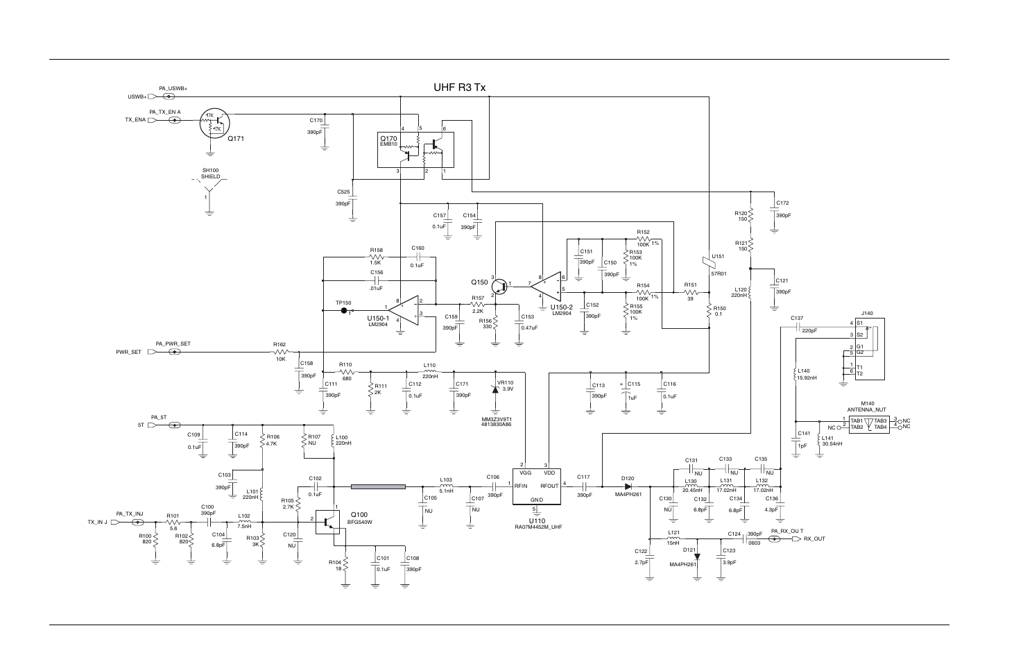 Uhf r3 tx | Motorola CP150TM User Manual | Page 240 / 252