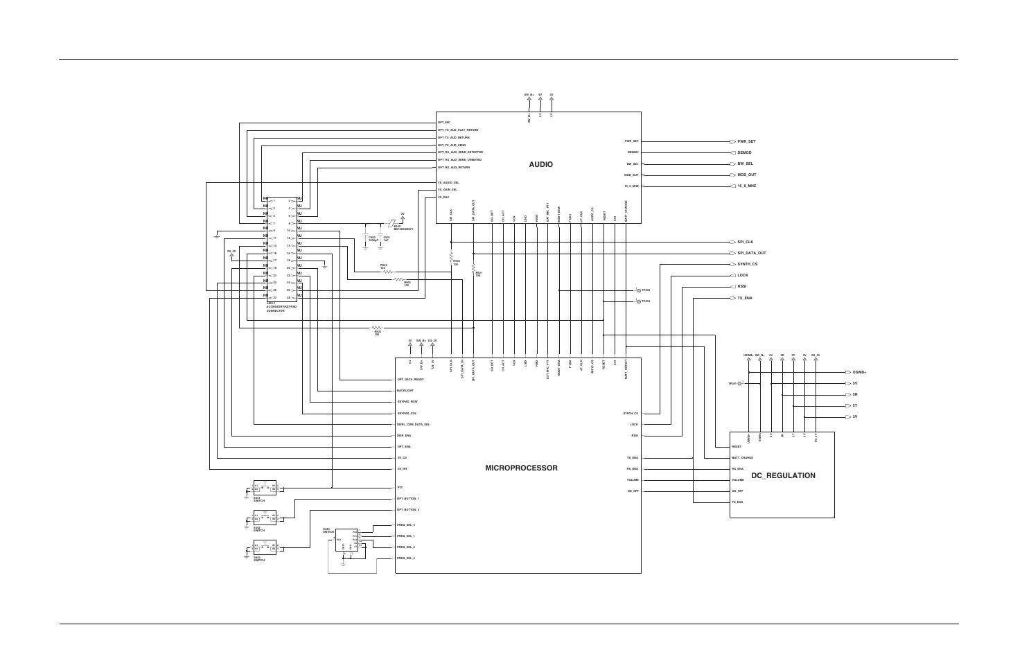 Audio dc_regulation microprocessor | Motorola CP150TM User Manual | Page 97 / 252