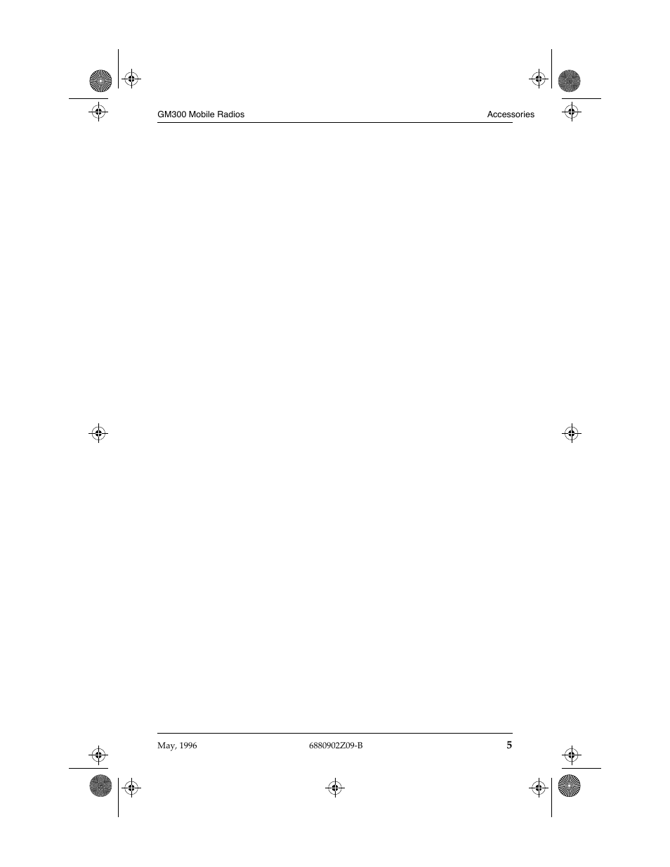 Accessories | Motorola RADIUS GM300 User Manual | Page 7 / 8