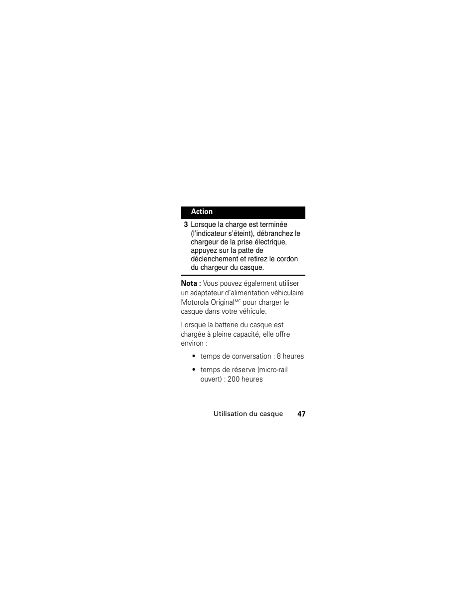 Motorola HS850 User Manual | Page 49 / 111