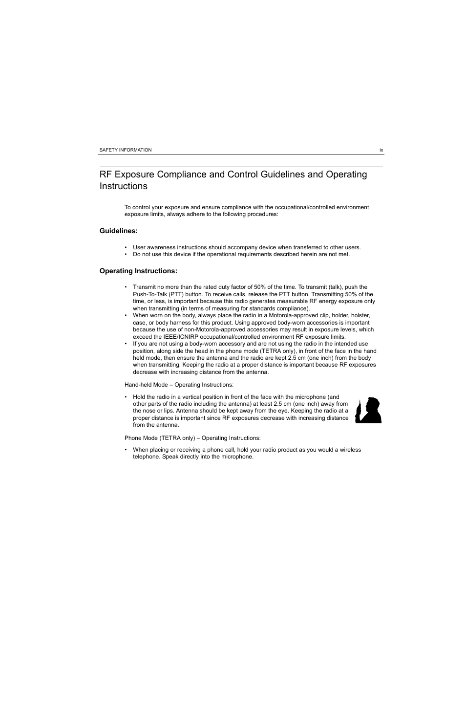 Motorola MTP810 EX User Manual | Page 10 / 59