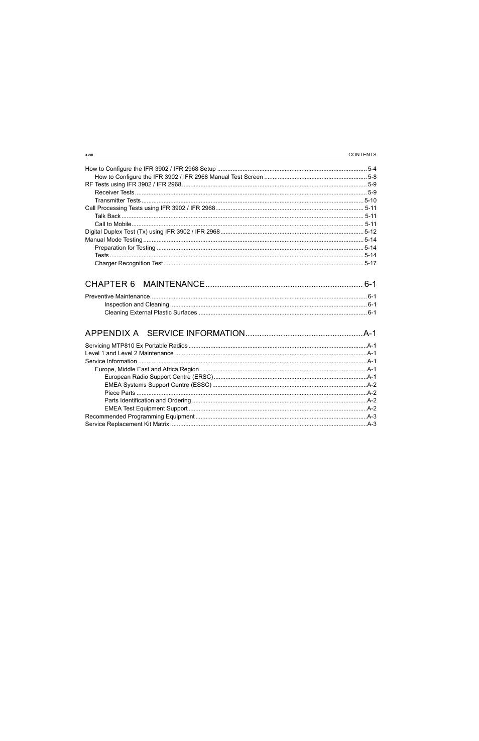 Chapter 6 maintenance -1 | Motorola MTP810 EX User Manual | Page 19 / 59
