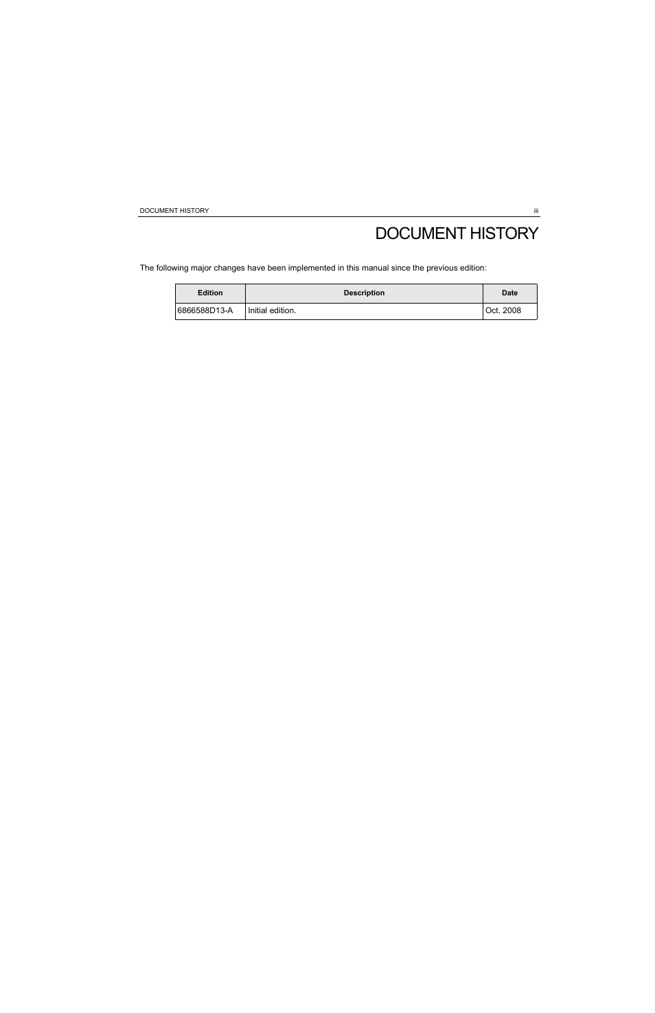 Document history | Motorola MTP810 EX User Manual | Page 4 / 59