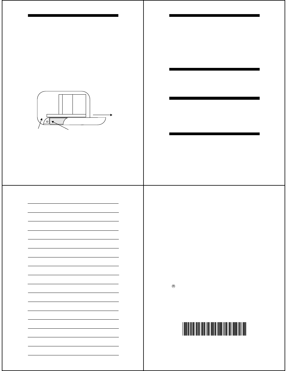Motorola ULTRA Express Express Pager User Manual | Page 4 / 4