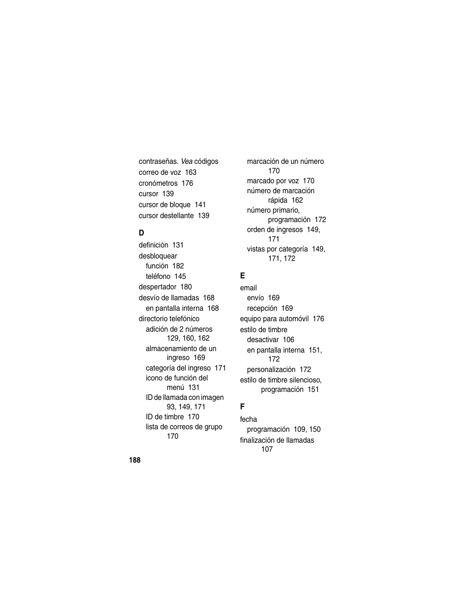 Motorola A630 User Manual | Page 190 / 200